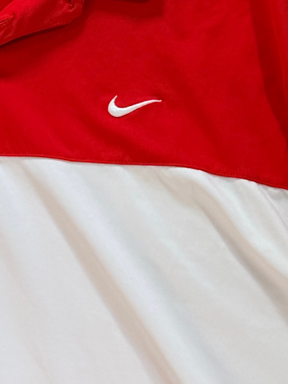 Nike Dri FIT Red White Colorblock Golf Polo Shirt Mens XL - Picture 3 of 9